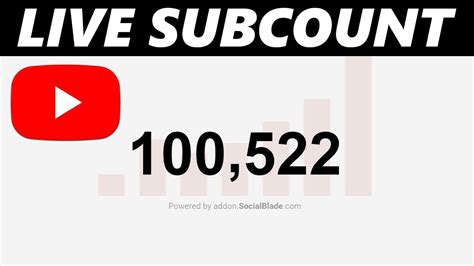 youtube live subscriber count